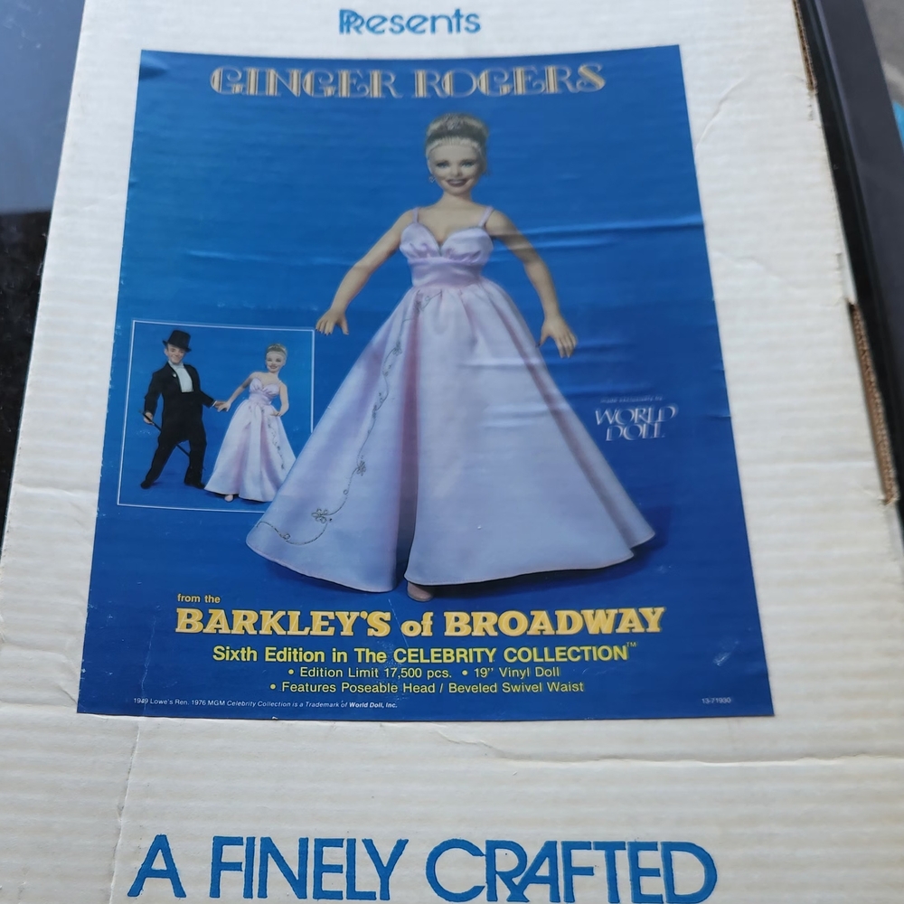 Ginger Rogers Celebrity Collection Doll - Pink Dress